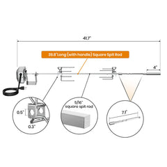 onlyfire motor and bracket mounted on grill showing stable, powered rotation