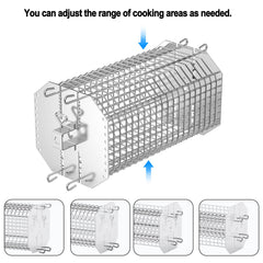 onlyfire performer flat basket top view highlighting capacity and versatile loading