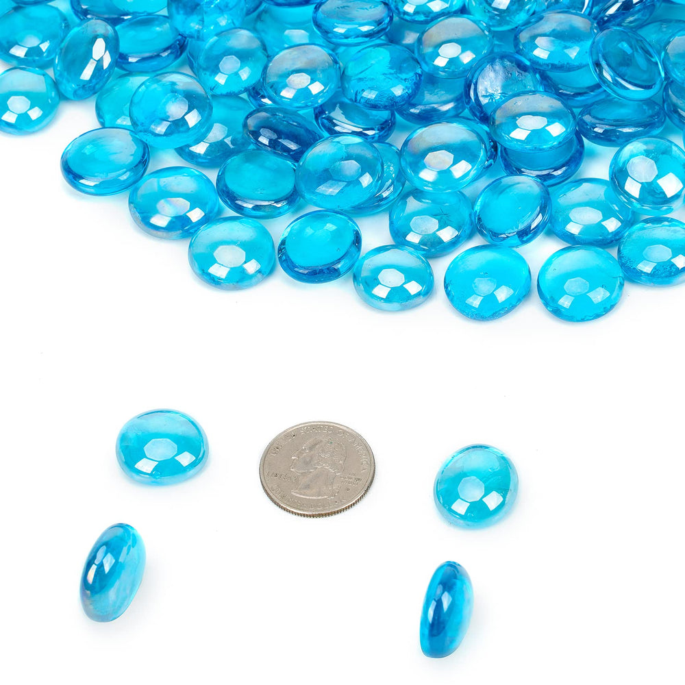 OnlyFire glass beads used in a planter adding lasting color