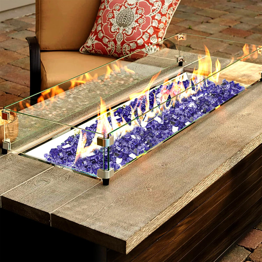 Onlyfire purple glass used in a vase decor adding long-lasting vibrant accent