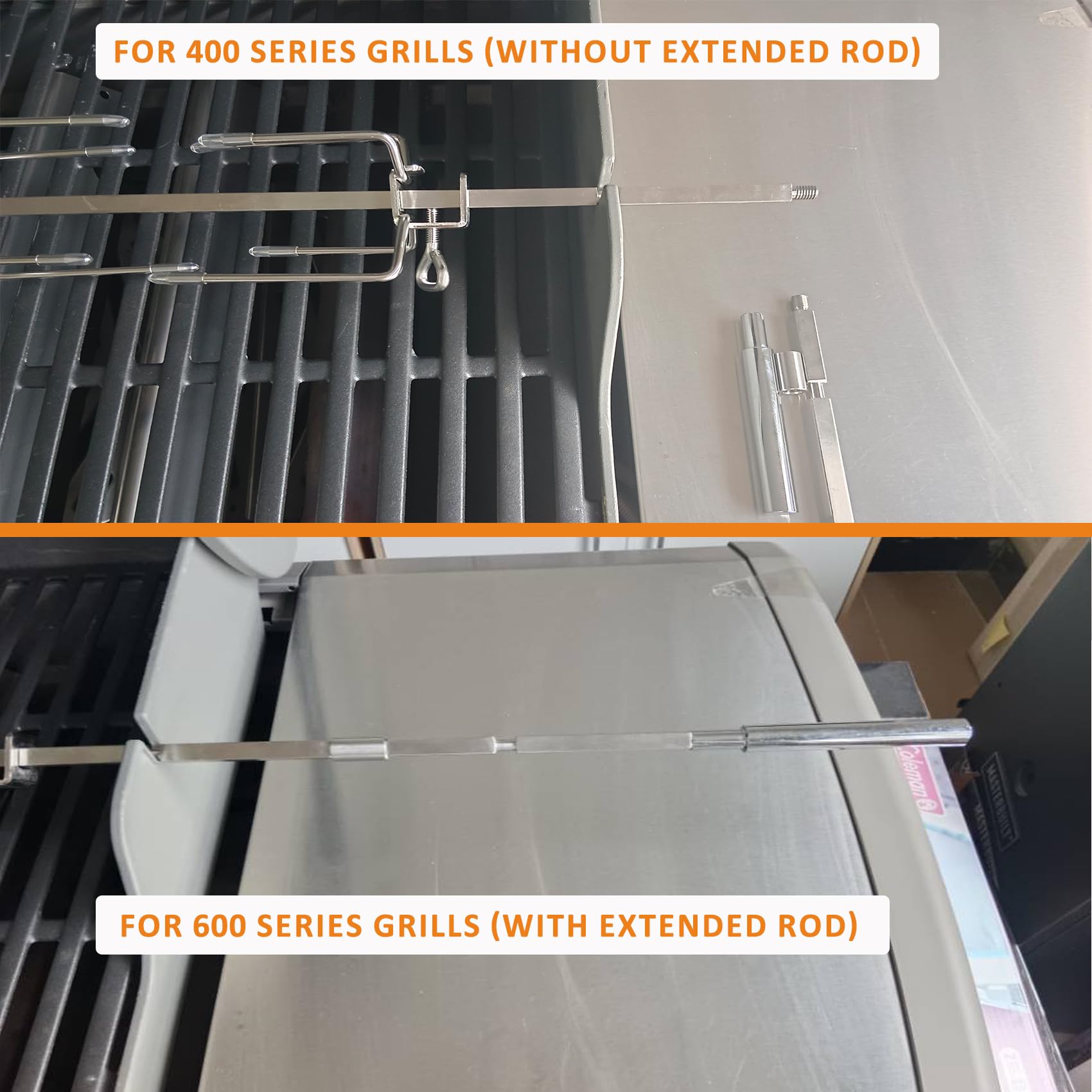 onlyfire rotisserie installed in Weber grill demonstrating hands‑free even cooking