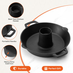Onlyfire side handle detail showing secure grip and safer transfer benefit
