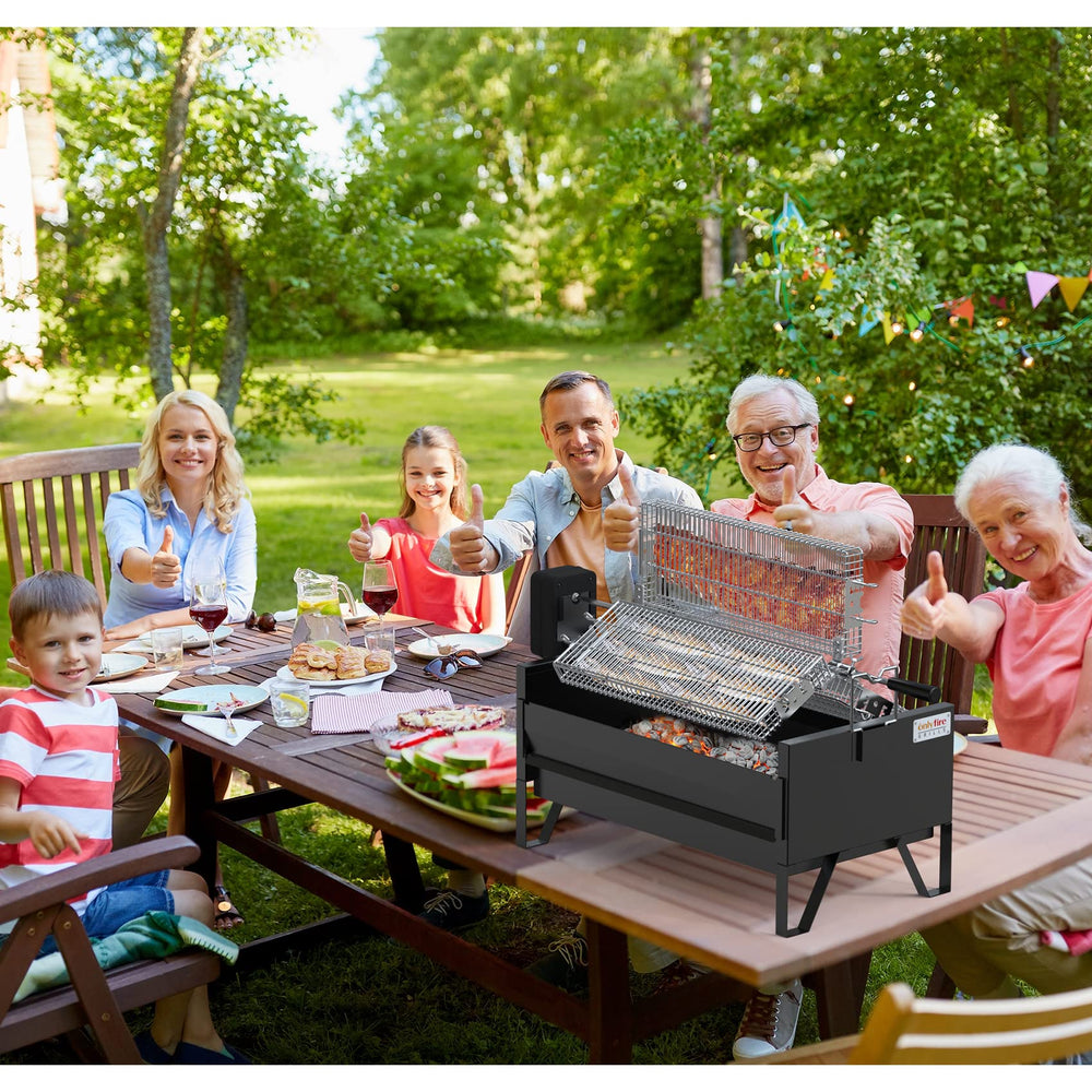 ONLYFIRE GRILLS single-basket configuration for smaller meals and better balance