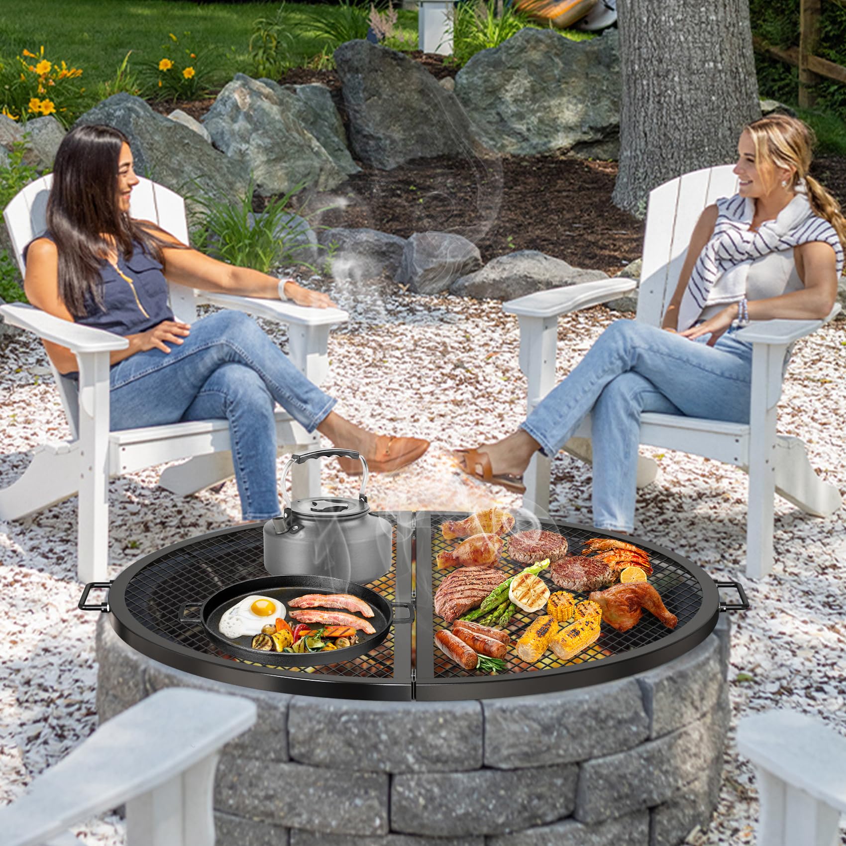 onlyfire grate beside common objects illustrating 36 inch scale for planning