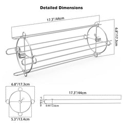 onlyfire stainless steel skewer close-up highlighting corrosion resistance benefit