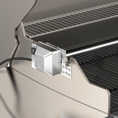 onlyfire joined 45-inch spit rod showing length and fit for most grills
