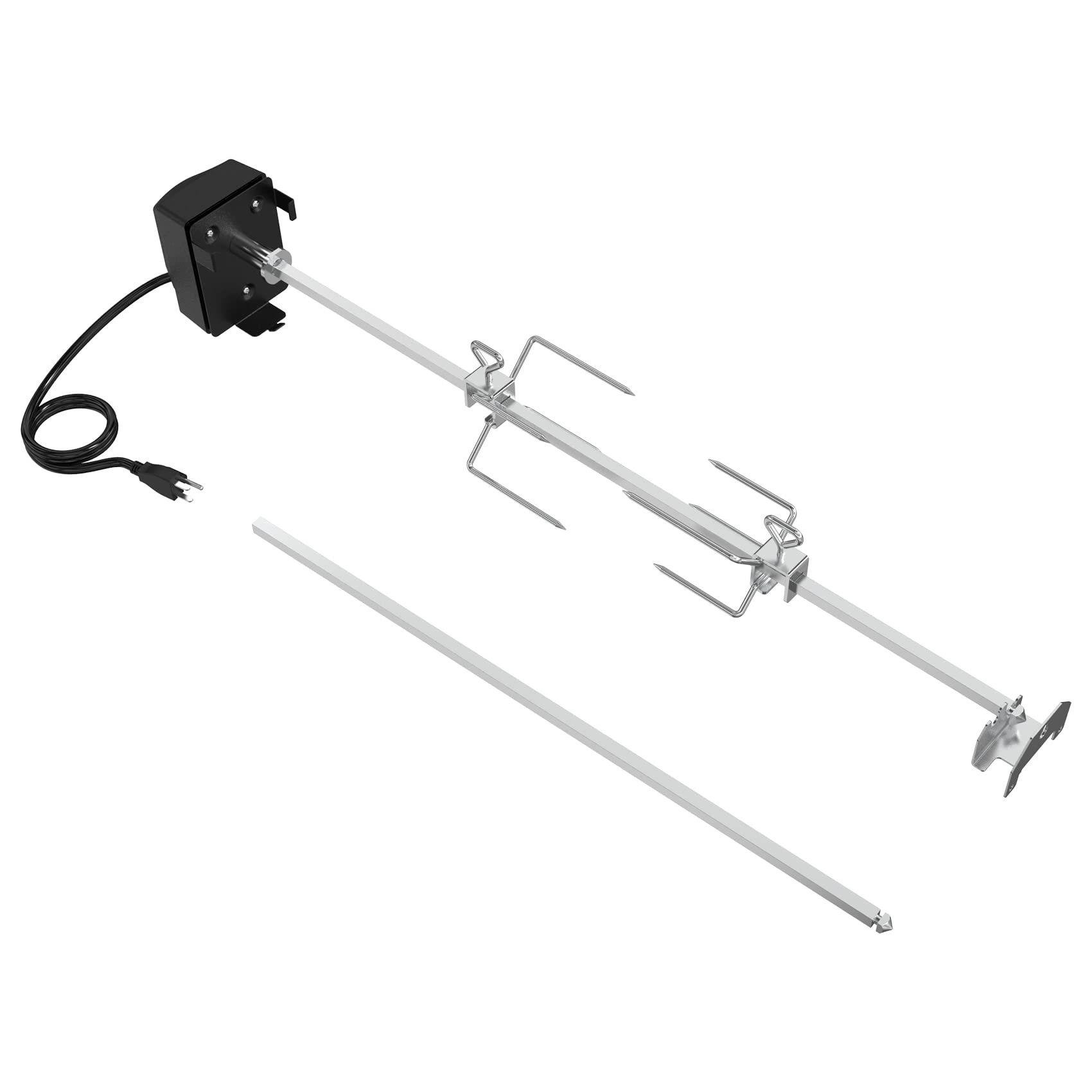 onlyfire spit rods and forks detail illustrating secure meat hold and rust resistance