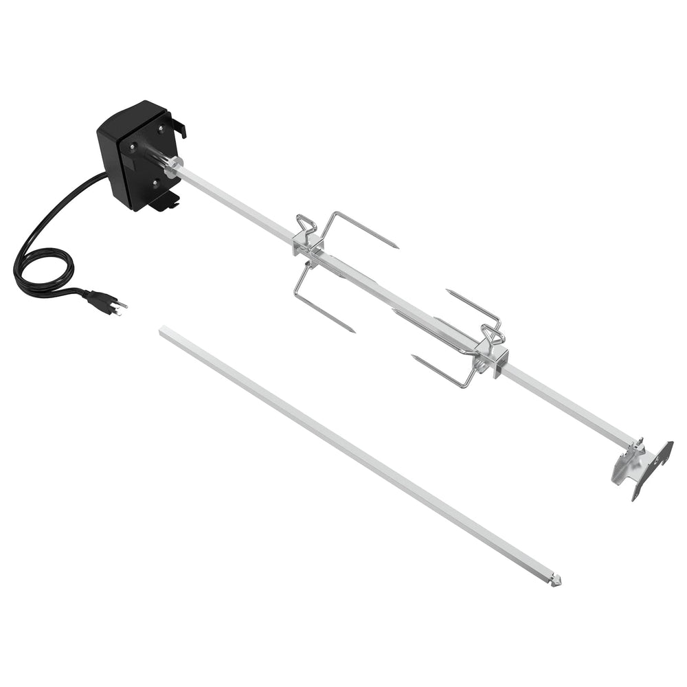 onlyfire spit rods and forks detail illustrating secure meat hold and rust resistance