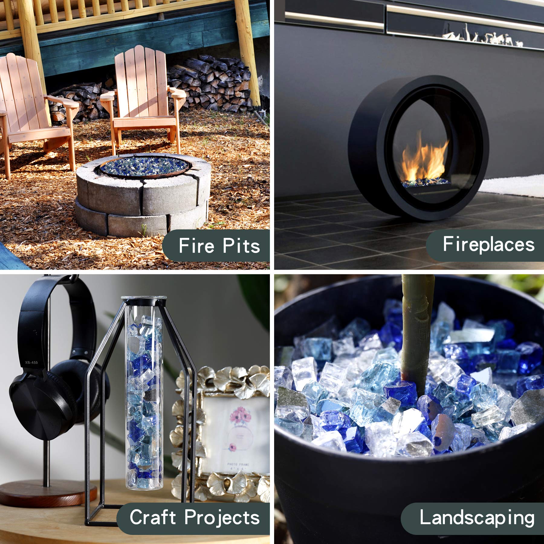 Onlyfire spread across gas fireplace floor concealing burner and improving look