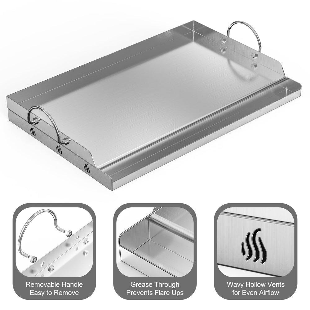 onlyfire underside wavy vent structure improving airflow for even heat distribution