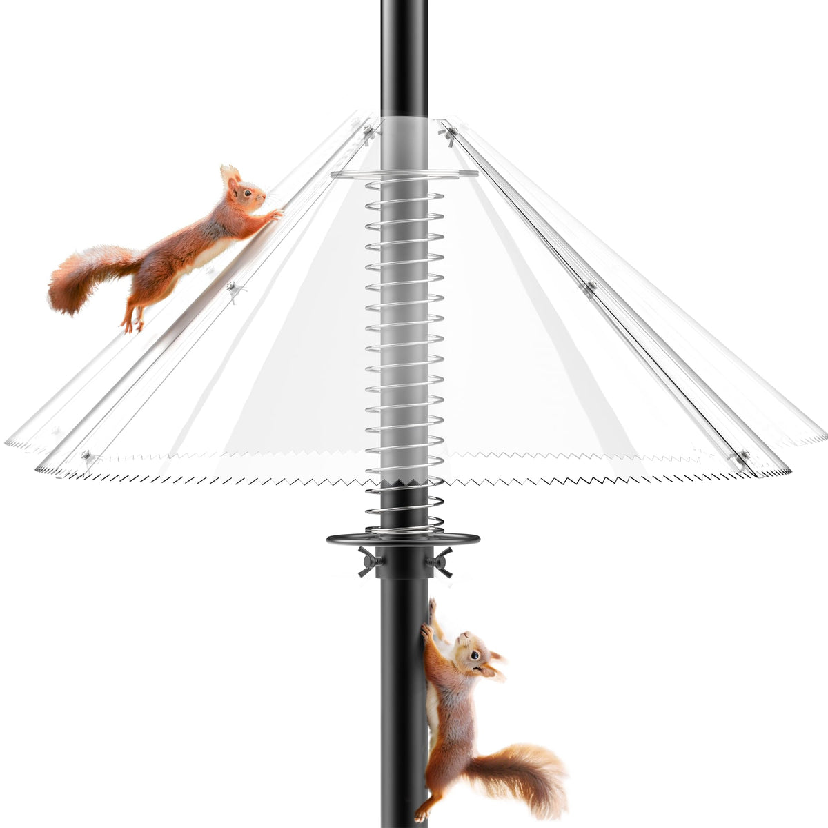 onlyfly front view of baffle showing clear disc and wobble benefit