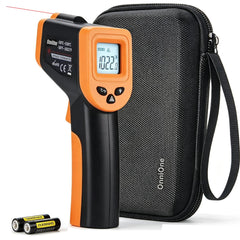 OnniOne thermometer front view showing body and display for clear readings