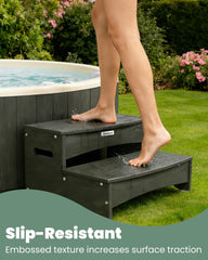 ONSGLM non-slip rubber feet underside improving traction on wet decks