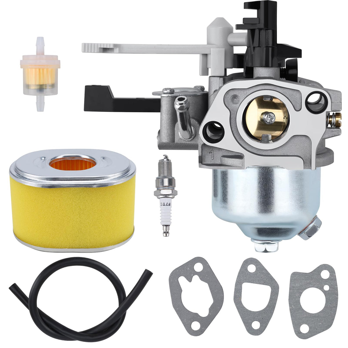 Onsnail carburetor front view showing intake flange for straightforward fit