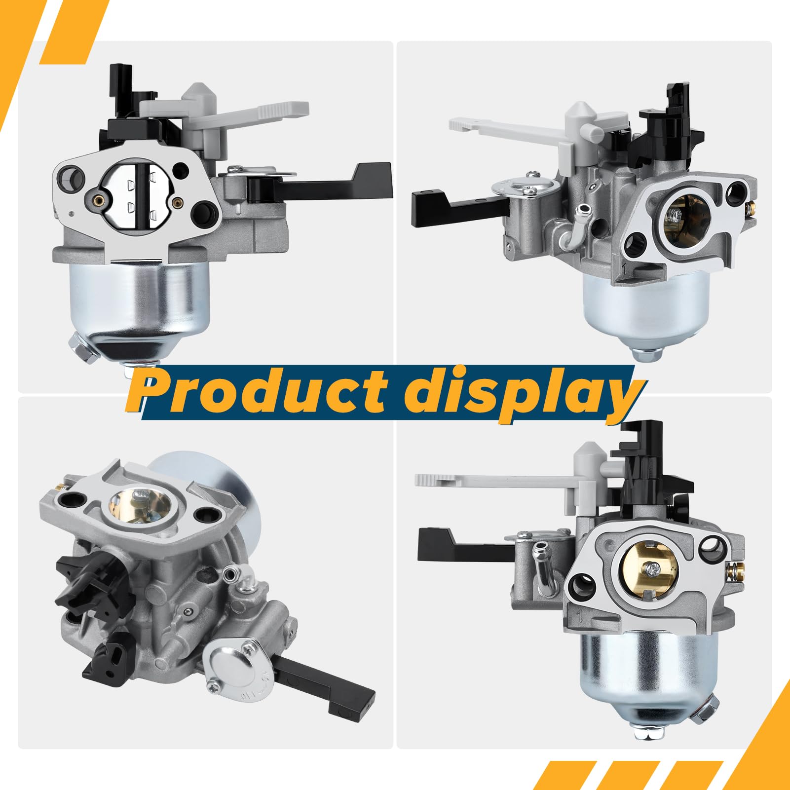 Onsnail carburetor kit components laid out including gaskets and filters for easy replacement