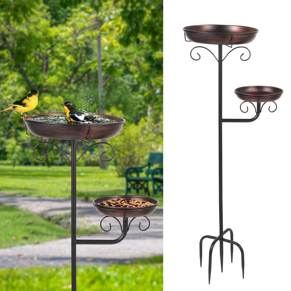 ONTALA front view showing full freestanding bird bath and stable profile
