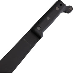 Ontario machete handle close-up showing ergonomic grip for reduced hand fatigue