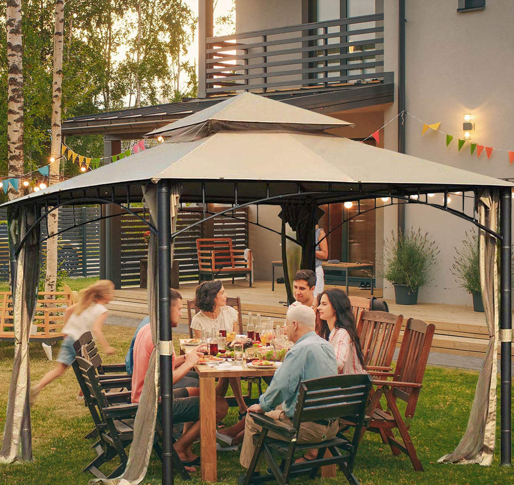 ontheway canopy installed on frame showing restored gazebo shelter