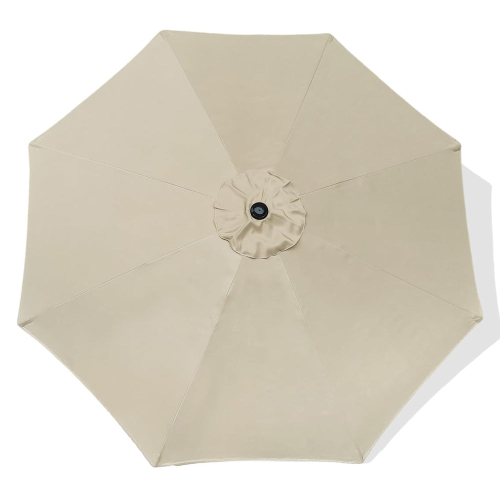 ontheway front view beige canopy showing full coverage and neutral shade