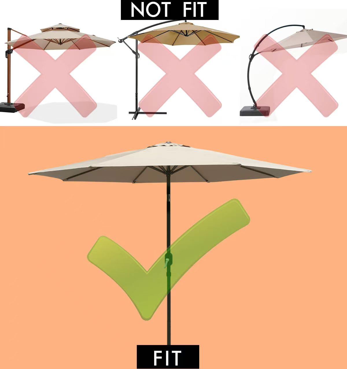 ontheway installed over table setting providing patio sun protection