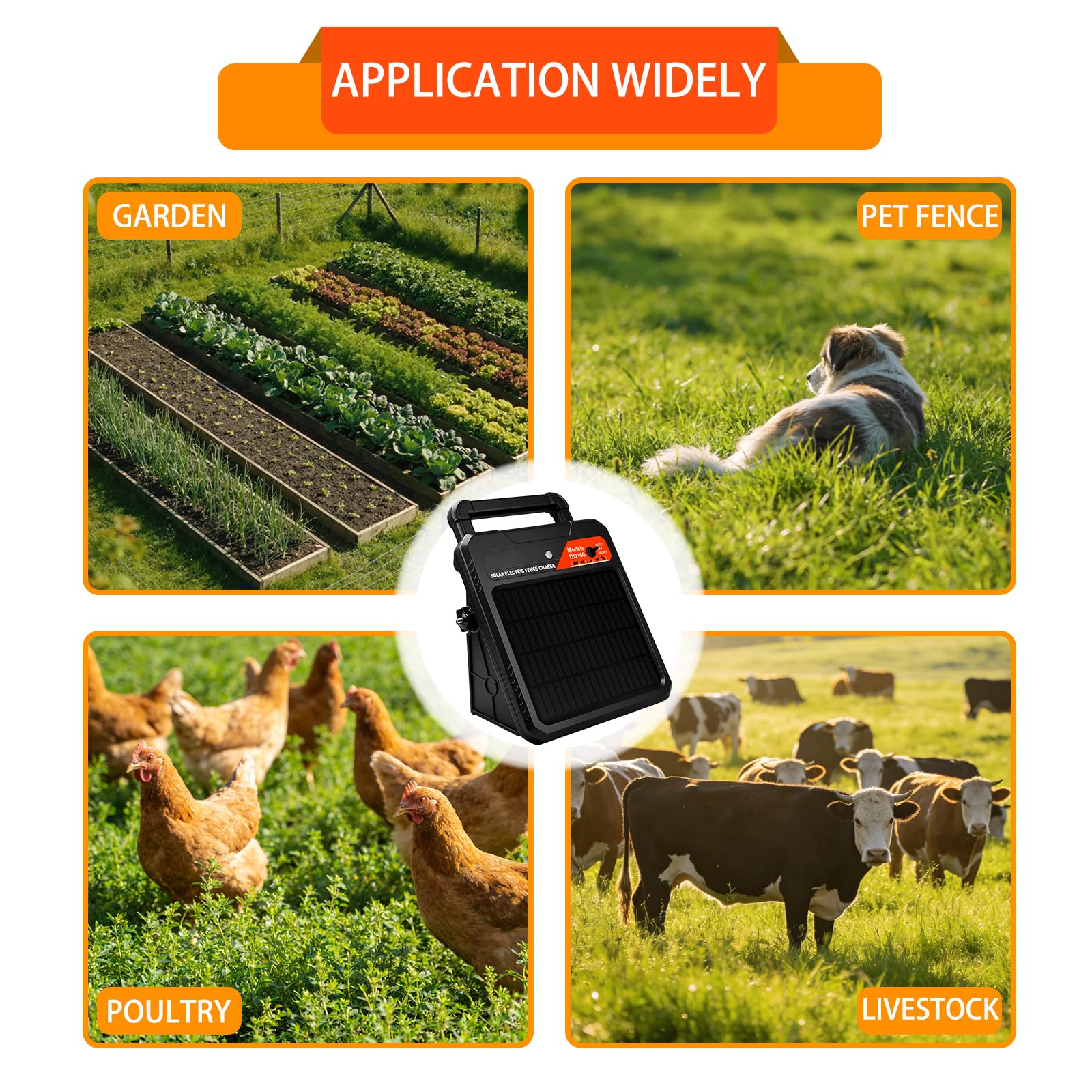 ONTISIV powering an electric fence protecting livestock and perimeter security