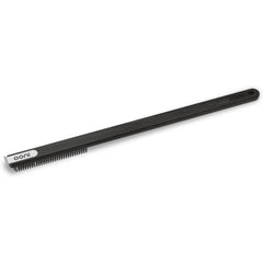 ooni close-up of semi-flexible bristles removing ash for easier cleaning