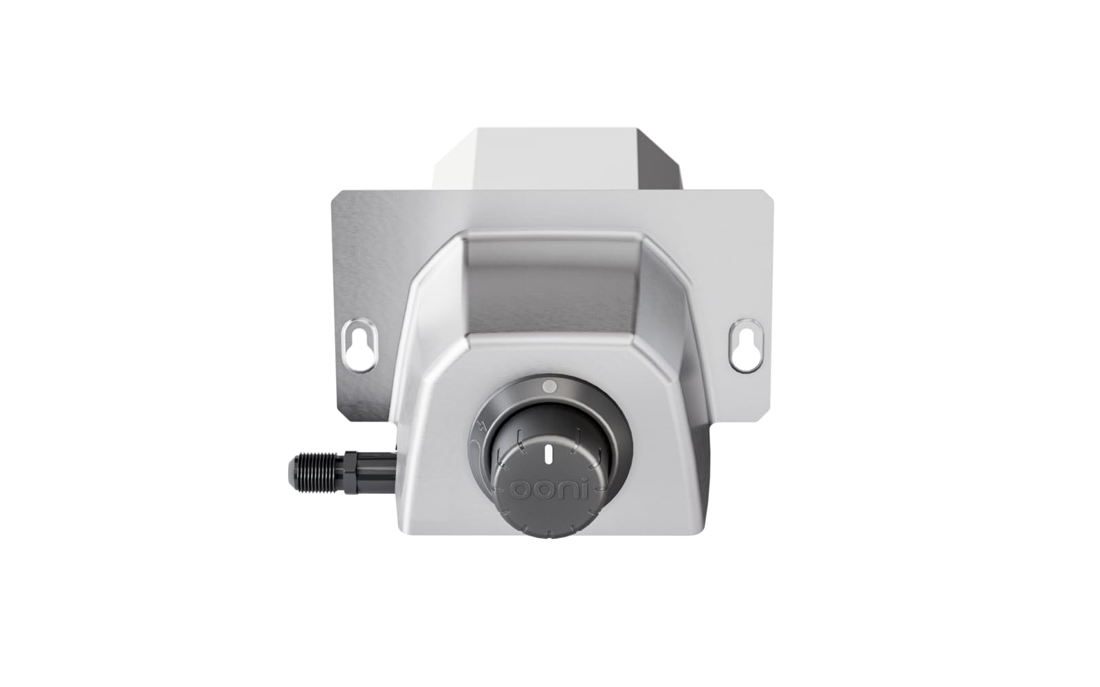 Ooni gas burner front view showing compact design and reliable heat