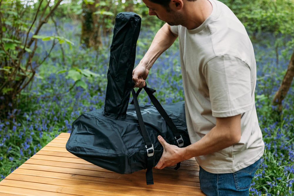 ooni padded handle detail for comfortable carrying and grip