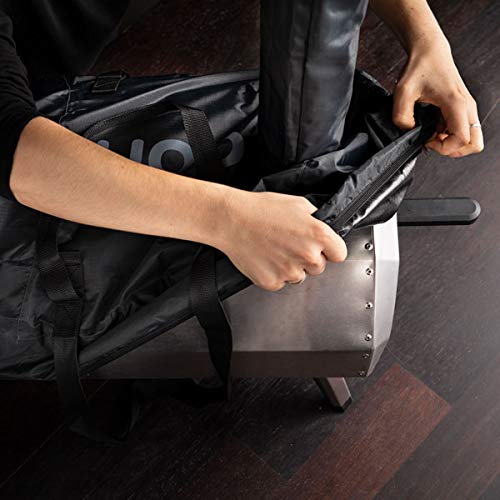 ooni side profile on stand illustrating full oven coverage