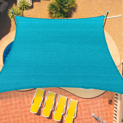 OOTONAT front view of turquoise sun shade providing cooling cover