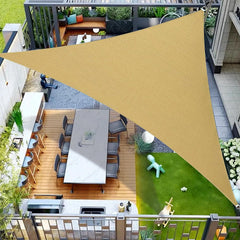 OOTONAT triangle sail front view showing full coverage and cool shade