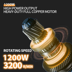 Openhahaha side image highlighting cooling vents and quieter operation advantage