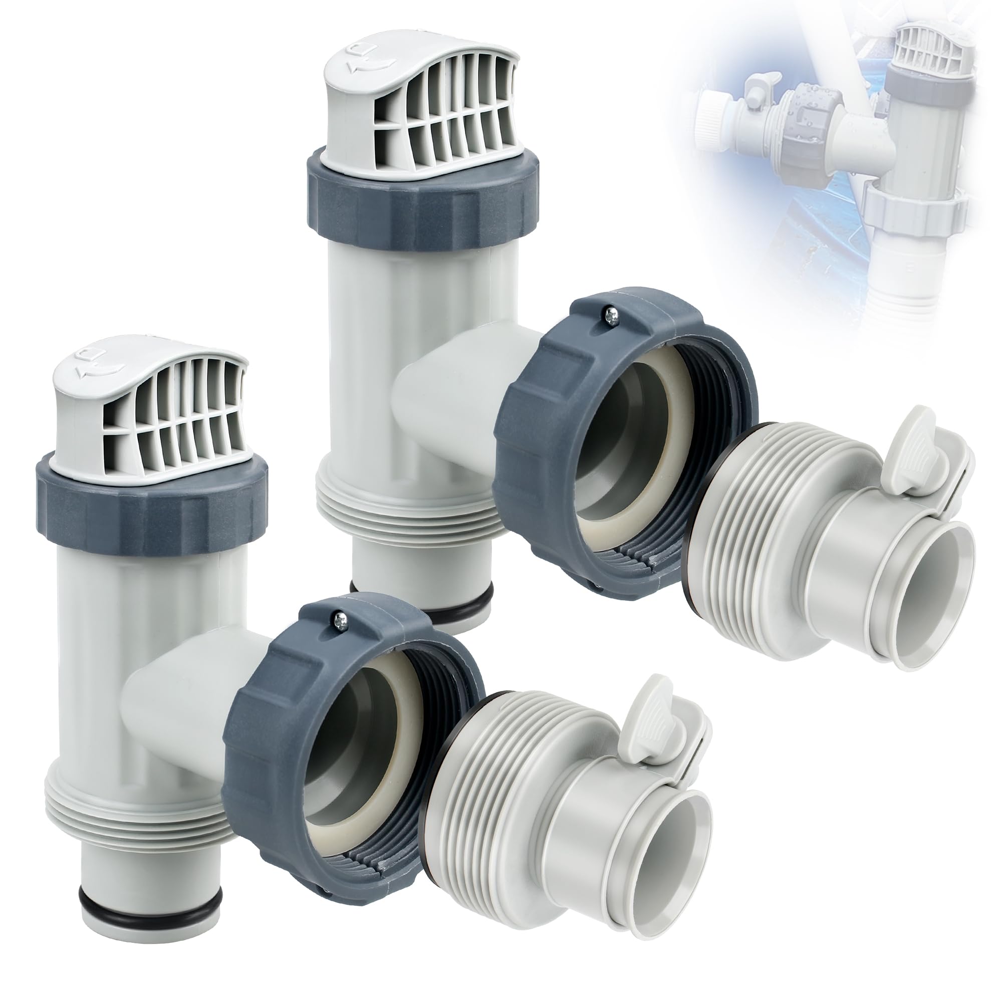 Ophjerg front view of plunger valve kit showing components and easy maintenance benefit