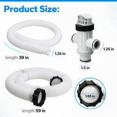 Ophjerg 1.25 inch hose end detail, secure leak-resistant connection