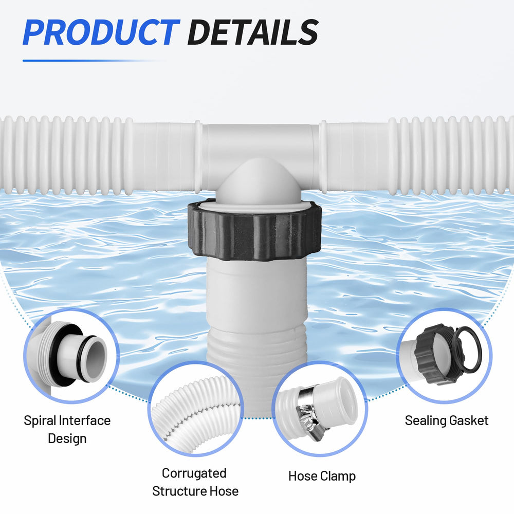 Ophjerg textured PE hose detail demonstrating kink resistance and UV durability
