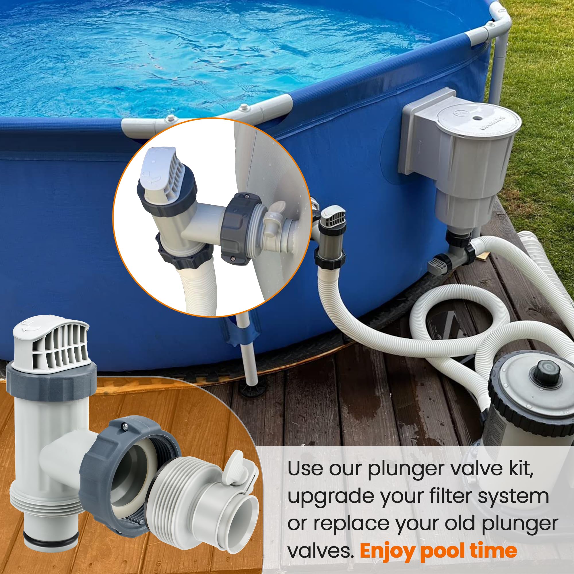 Ophjerg lifestyle image with kit in use at pool side for fast maintenance and peace