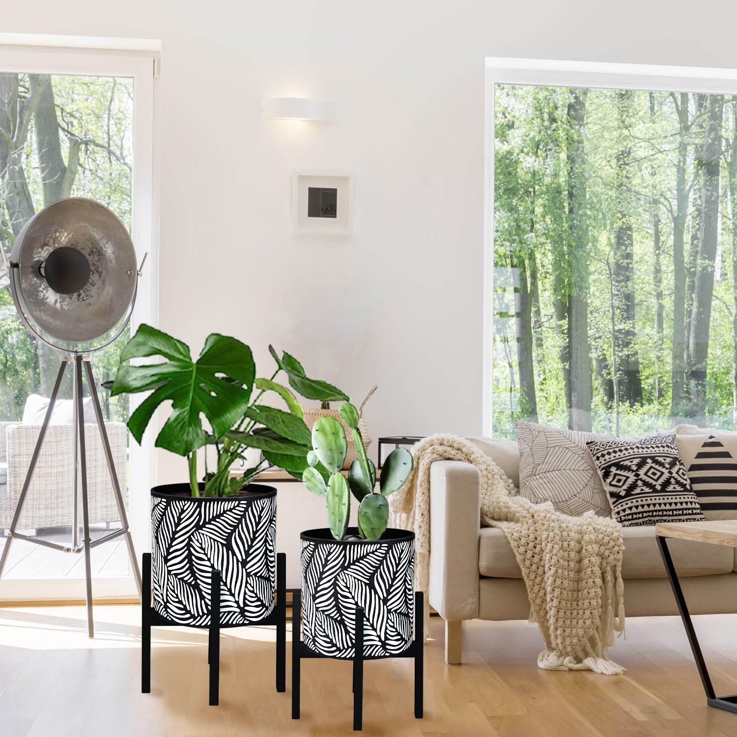 Opnons indoor patio lifestyle scene showing tropical ambiance and cozy decor