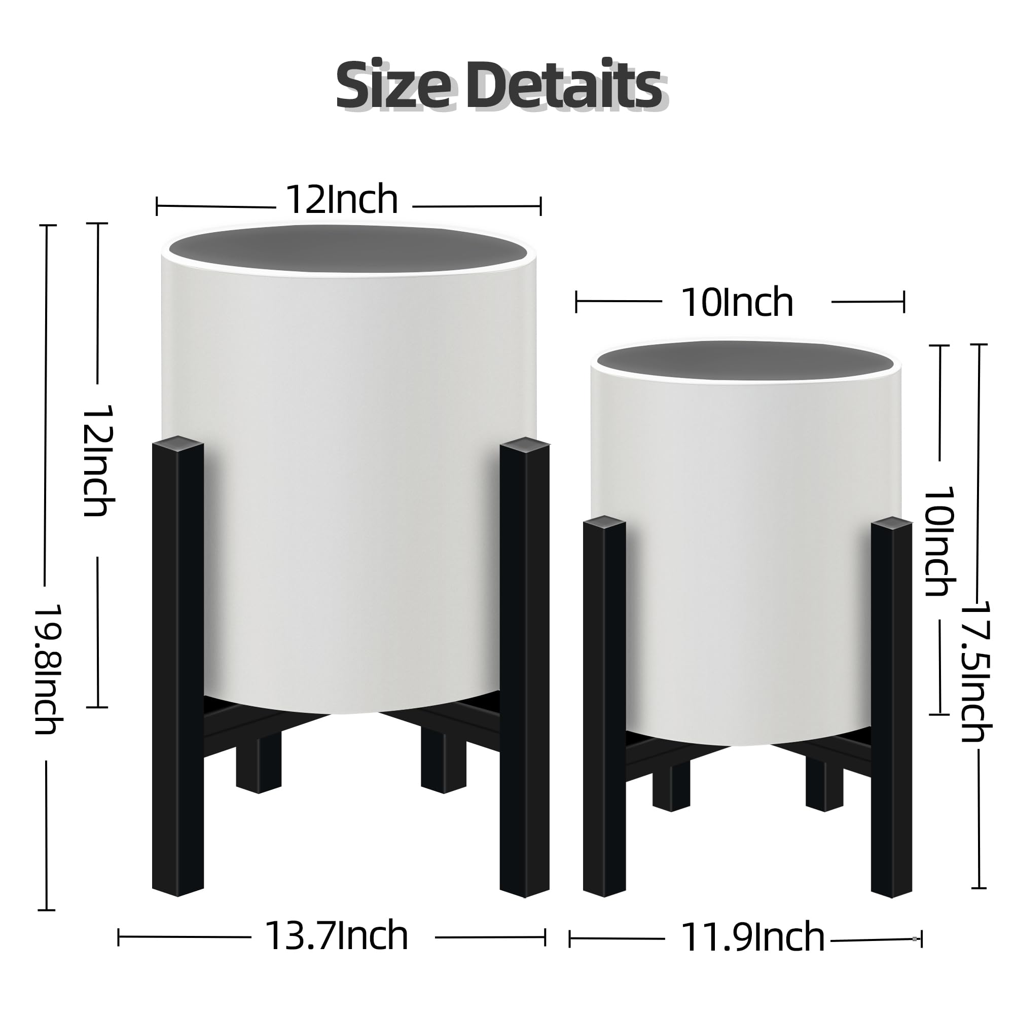 Opnons pot on stand in living room showing elevation benefit and visual impact