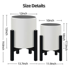 Opnons pot on stand in living room showing elevation benefit and visual impact