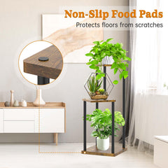 Oppro plant stand placed in a living room corner adding vertical greenery and style