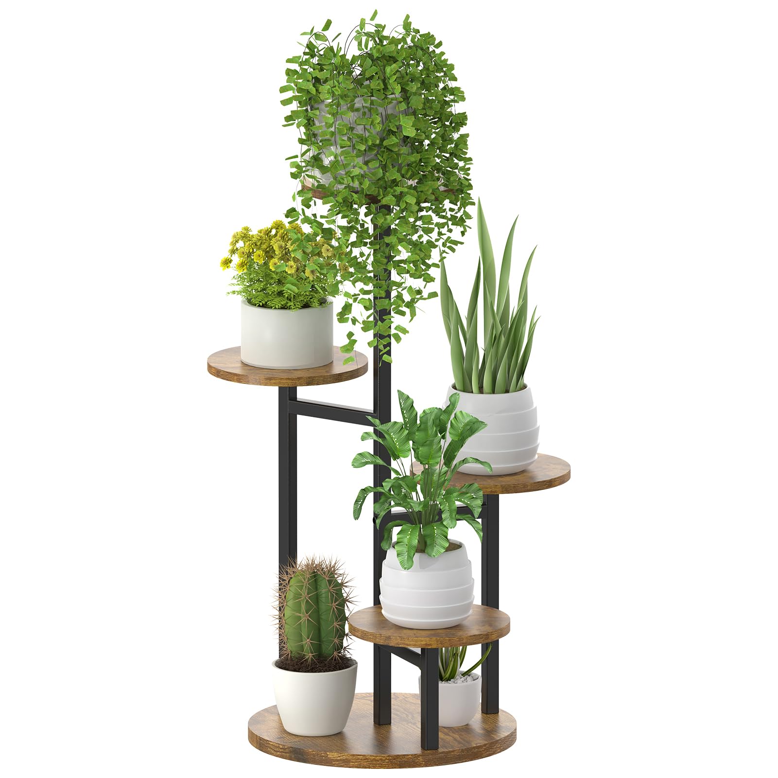 Oppro front view of 5-tier stand showing compact vertical display and modern look