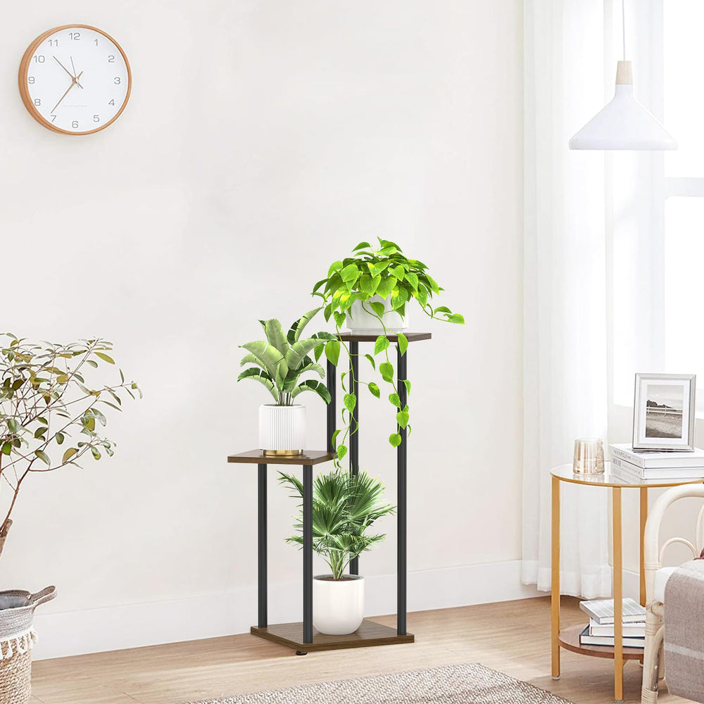 Oppro styled in a living room with plants to illustrate decorative, modern display