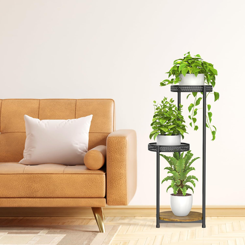 Oppro scale comparison with a potted plant to show shelf size