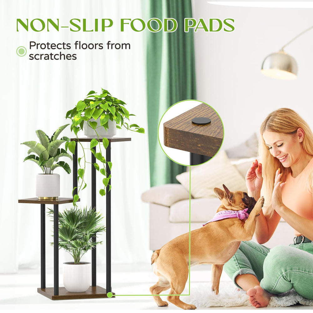 Oppro placed in a corner showing how the rack maximizes floor space and fits snugly