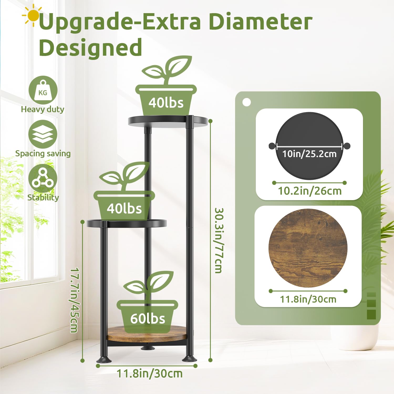 Oppro iron tray closeup highlighting widened edges and durable finish