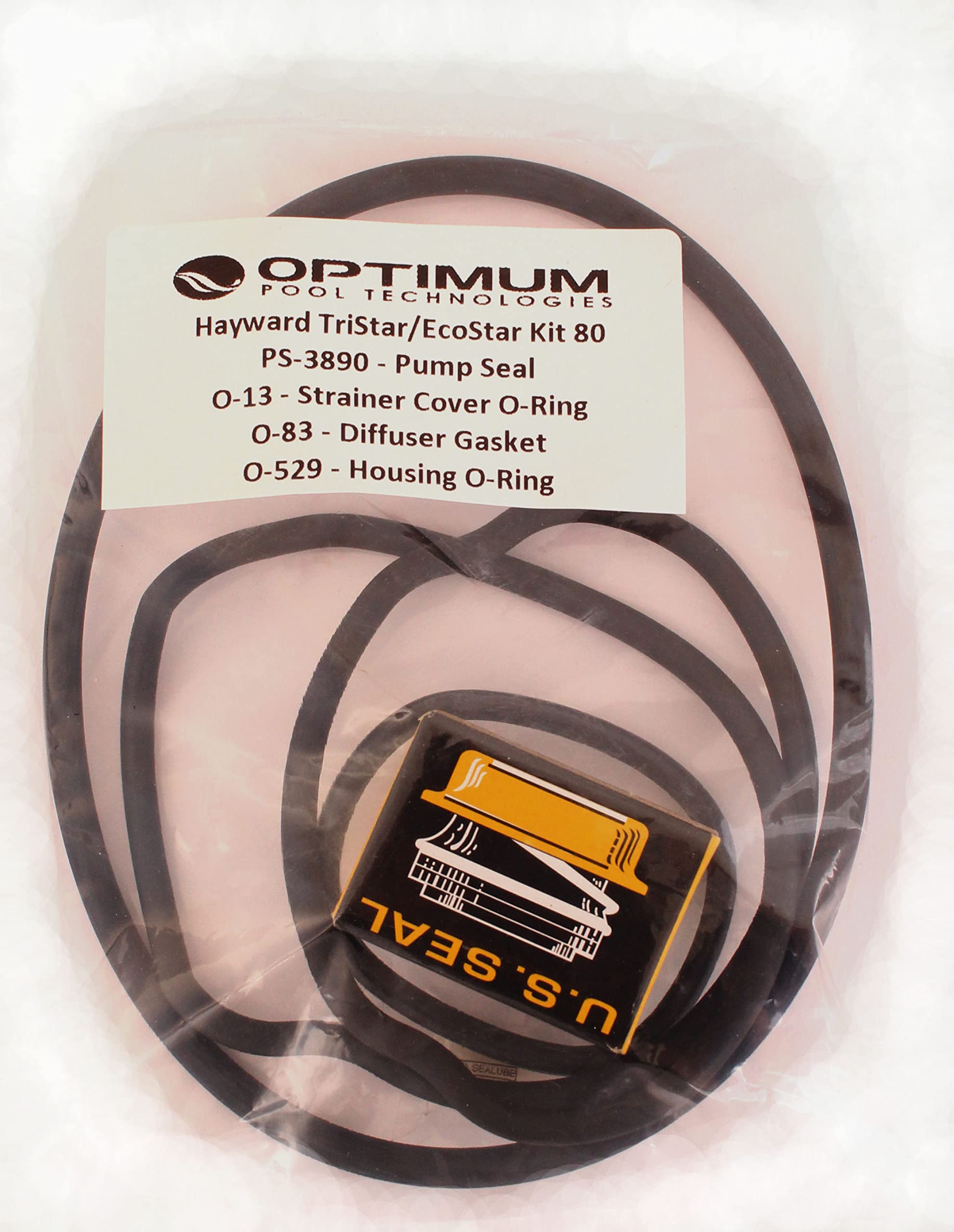 Optimum Pool Technologies close-up of pump seals and O-rings demonstrating quality fit