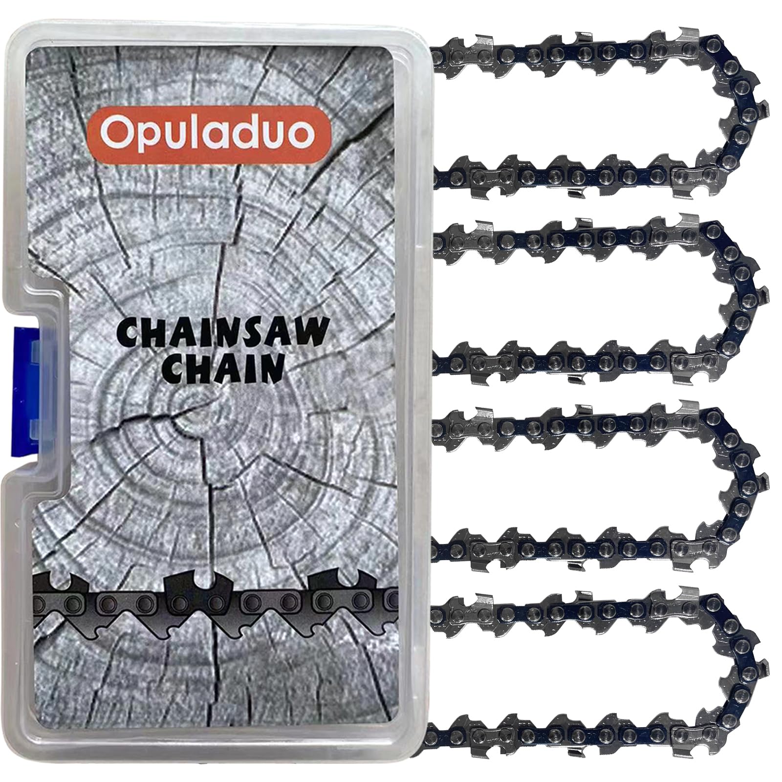 Opuladuo chain beside a ruler showing the 5-inch length for accurate sizing