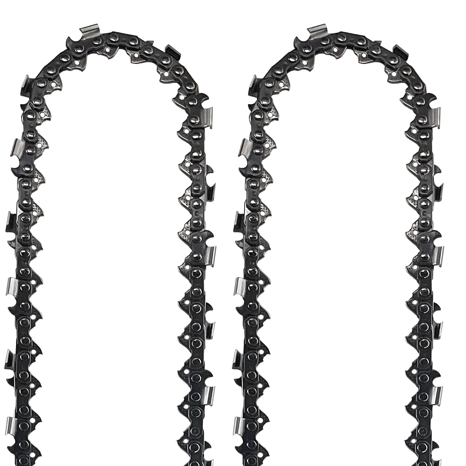 Opuladuo chain mounted on a Poulan Pro bar demonstrating correct fit and alignment