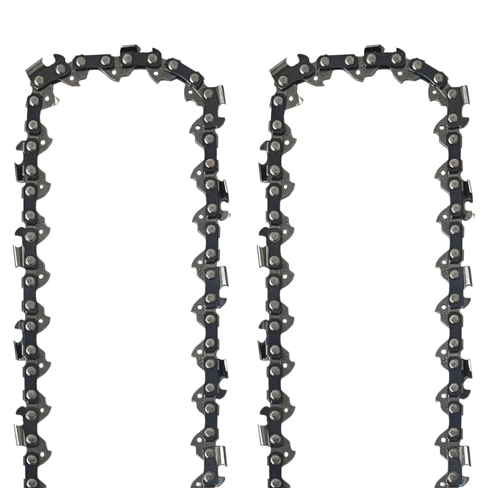 Opuladuo chain tensioning detail on saw, illustrating secure fit and safe operation