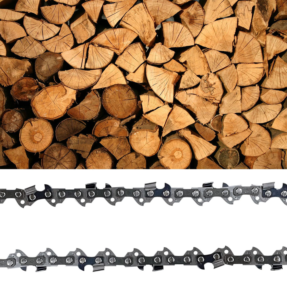 Opuladuo chain in a backyard pruning scene, showing practical use for homeowners